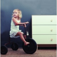 Commode Merlin Classic 3 tiroirs - Blanc/Bouleau